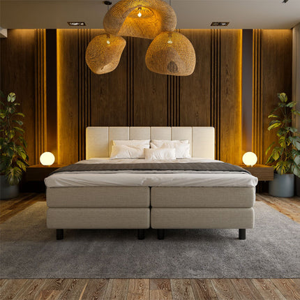 Boxspring Hotel - Wide - Beige