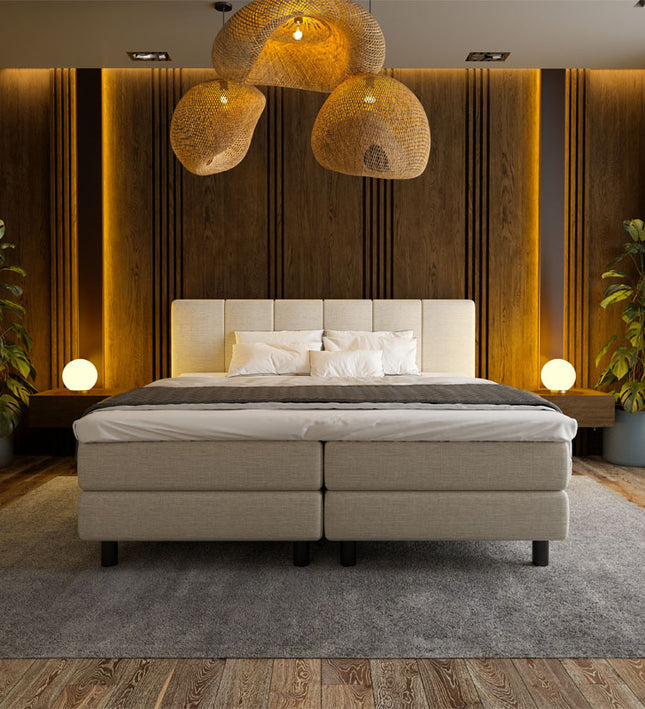 Boxspring Hotel - Wide - Beige