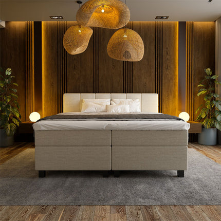 Boxspring Hotel Luxury - Wide - Beige