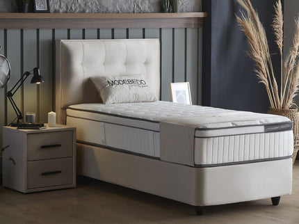 Boxspring met opbergruimte Modebedd - Beige