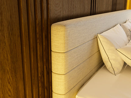 Boxspring Hotel - Straight - Beige