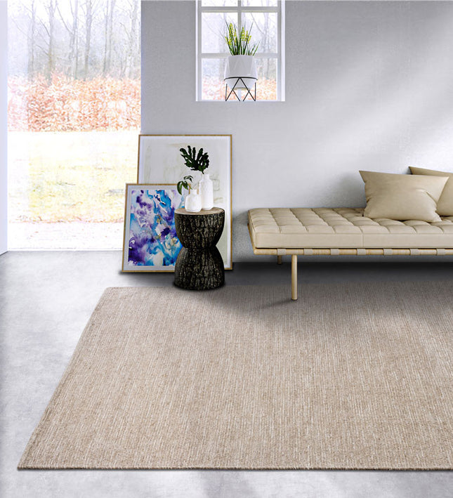 Wollen Vloerkleed Dehli - Naturel