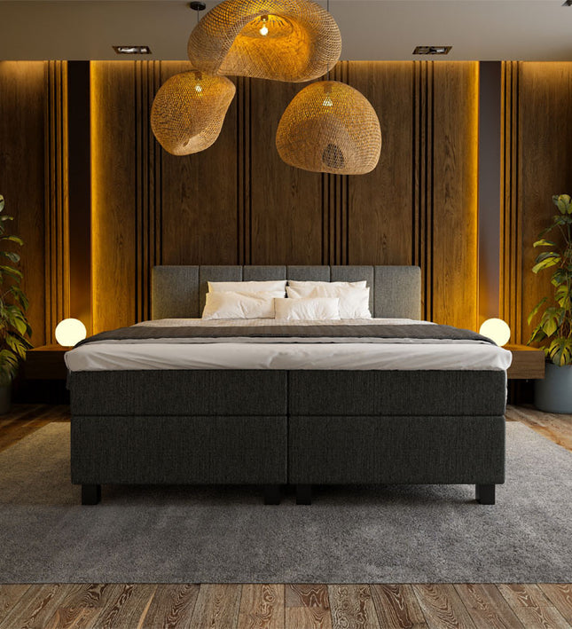 Boxspring Hotel Luxury - Wide - Antraciet