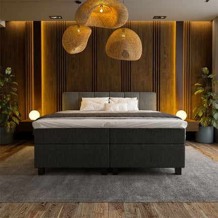 Boxspring Hotel Luxury - Wide - Antraciet
