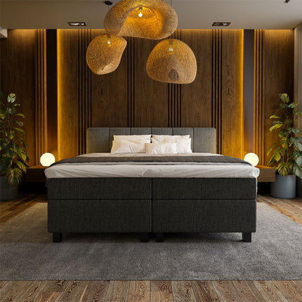 Boxspring Hotel Suite - Wide - Antraciet