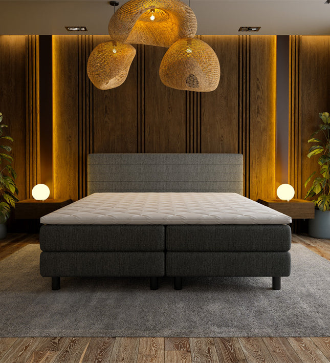 Boxspring Hotel - Straight - Antraciet
