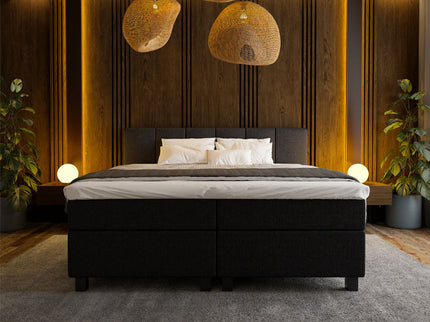 Boxspring Hotel Luxury - Wide - Zwart