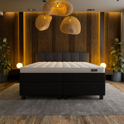 Boxspring Hotel Luxury - Wide - Zwart