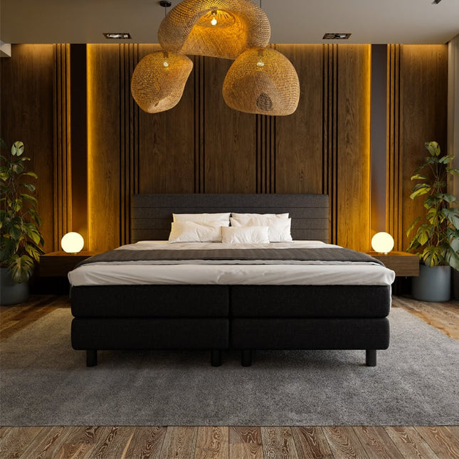 Boxspring Hotel - Straight - Zwart