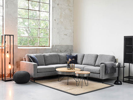 Jute Vloerkleed Edge - Zwart