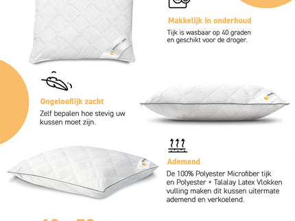 Hoofdkussen Latex - Hotel
