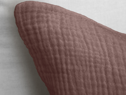 Dekbedovertrek Percale-Katoen - Mousseline - Oud Roze