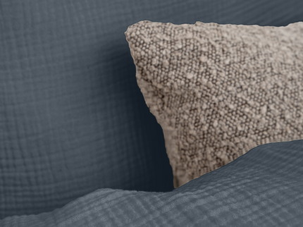 Dekbedovertrek Percale-Katoen - Mousseline - Navy