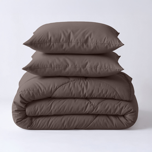 Lazy Dekbed Zonder Overtrek - Uni - Bruin