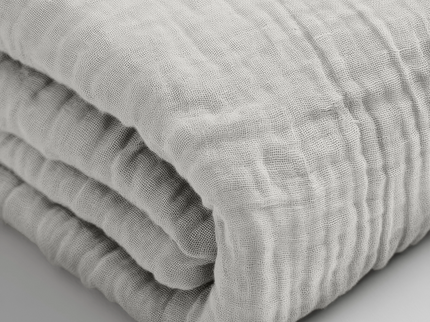Hoeslaken Katoen Mousseline - Creme