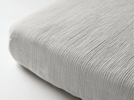 Hoeslaken Katoen Mousseline - Creme