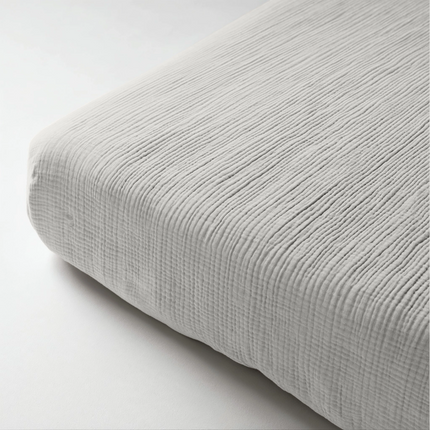 Hoeslaken Katoen Mousseline - Creme