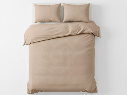 Dekbedovertrek Velvet Uni - Beige