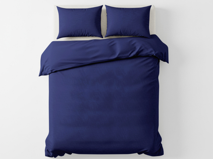 Dekbedovertrek Velvet Uni - Navy