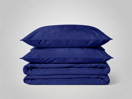 Dekbedovertrek Velvet Uni - Navy