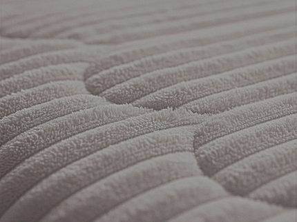 Lazy Dekbed Zonder Overtrek - Teddy Rib - Grijs