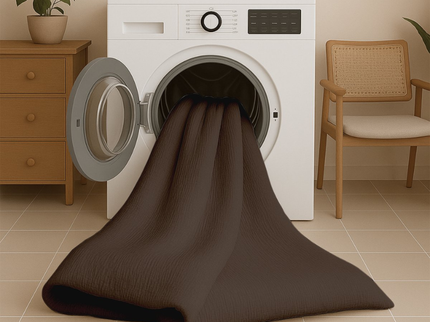 Easy Dekbed Zonder Overtrek - Mousseline - Bruin