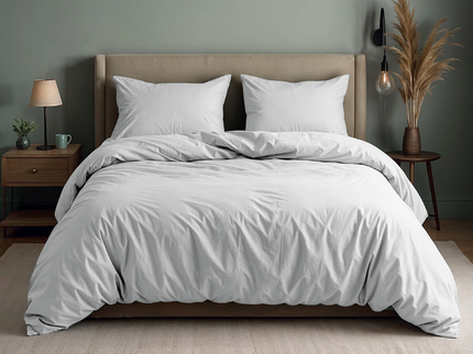 Dekbedovertrek Katoen Uni - Wit