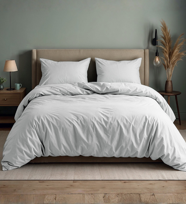 Dekbedovertrek Katoen Uni - Wit