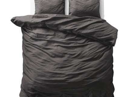 Dekbedovertrek Katoen Uni - Antraciet