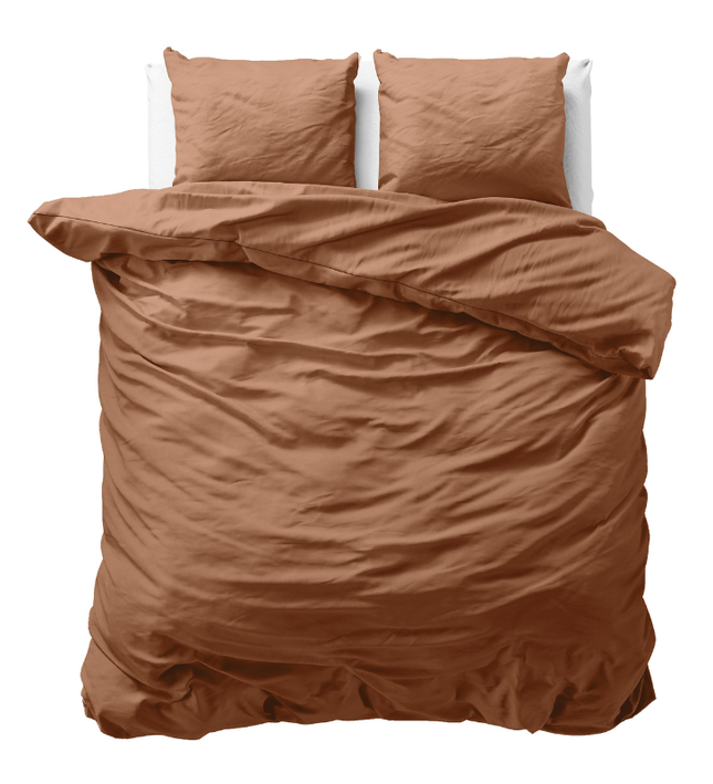 Dekbedovertrek Katoen Uni - Mocha Mousse