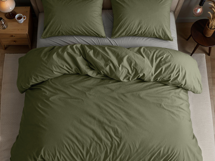 Dekbedovertrek Katoen Uni - Groen