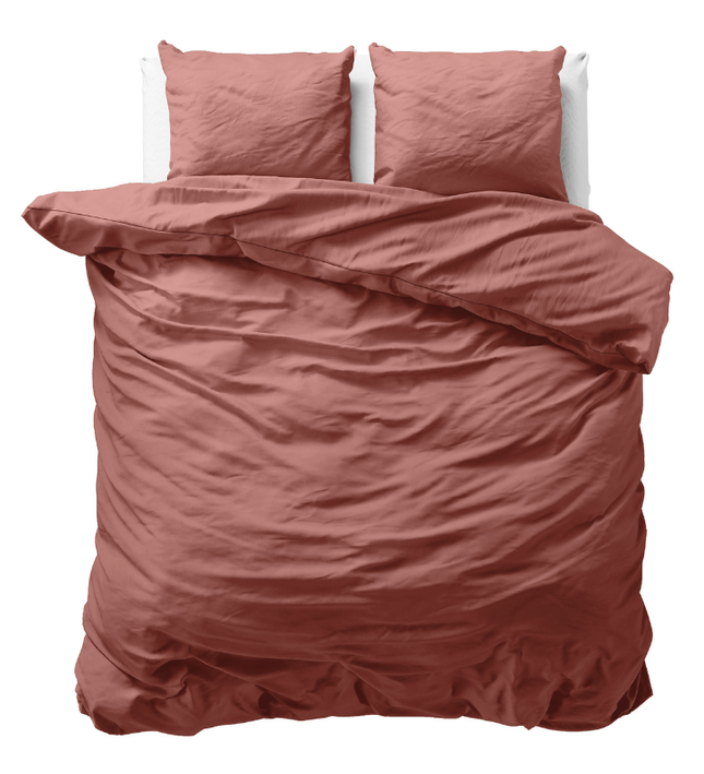Dekbedovertrek Katoen Uni - Roze