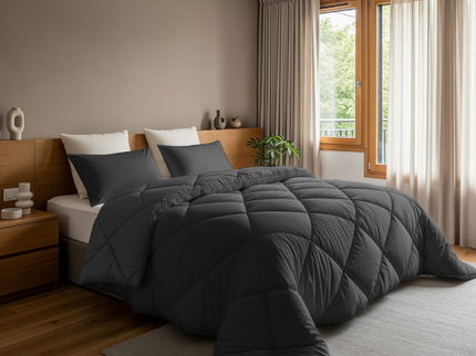 Lazy Dekbed Incl. Kussenslopen - Antraciet