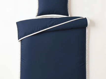 Dekbedovertrek Percale-Katoen - Hotel Emilio - Navy/Wit
