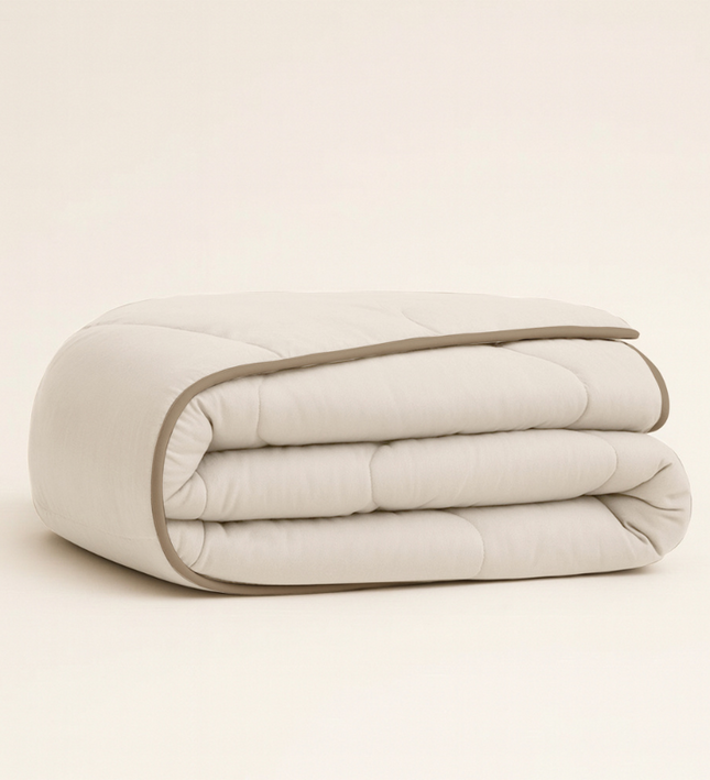 Easy Dekbed & Dekbedovertrek in 1 - Percale Katoen - Off White