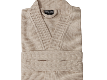 Badjas Wafel Katoen - Beige