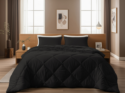 Lazy Dekbed Incl. Kussenslopen - Zwart