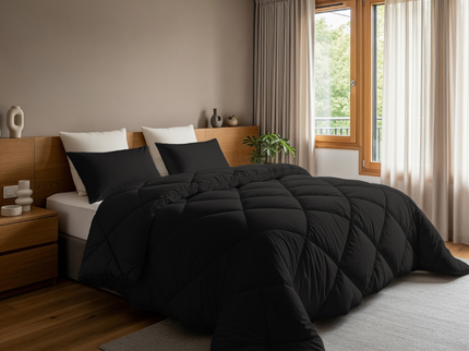 Lazy Dekbed Incl. Kussenslopen - Zwart