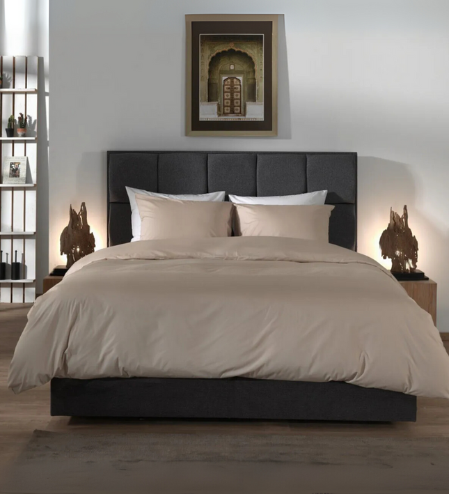 Dekbedovertrek Percale-Katoen - Beige