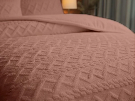 Dekbedovertrek Teddy Jacquard - Roze