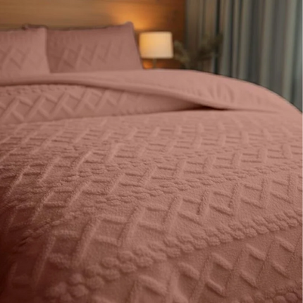 Dekbedovertrek Teddy Jacquard - Roze