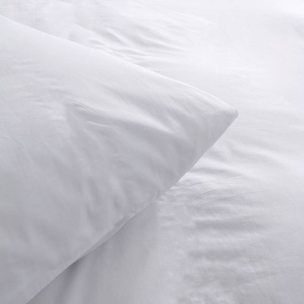 Kussenslopen Percale Katoen - 2-PACK - Wit
