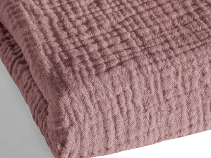 Lazy Dekbed Zonder Overtrek - Katoen Mousseline - Oud Roze