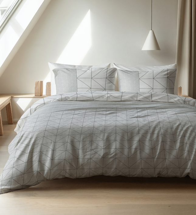 Dekbedovertrek Katoen-Flanel - Geometric
