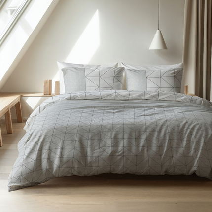 Dekbedovertrek Katoen-Flanel - Geometric