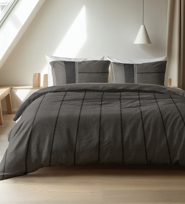 Dekbedovertrek Flanel Kees - Taupe