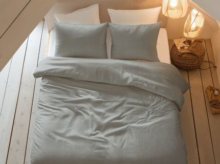 Dekbedovertrek Flanel Jason - Grijs