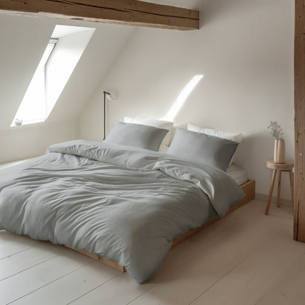 Dekbedovertrek Katoen Flanel - Jason - Grijs