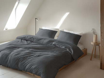 Dekbedovertrek Flanel Jason - Antraciet