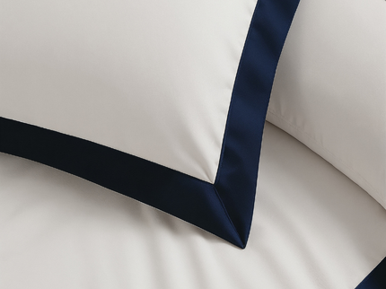 Dekbedovertrek Percale-Katoen - Hotel Emilio - Beige/Zwart